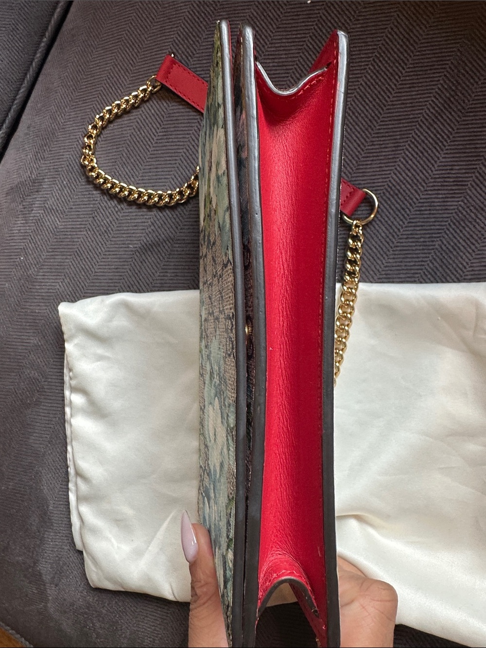 Gucci Blooms Floral GG Canvas Chain Shoulder Bag - Picture 3 of 6